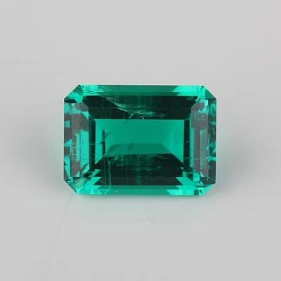 7*9mm Octogone Émeraude coupé Vert Synthétique Émeraude Pierre Pour Toujours Une Couleur Moissanite