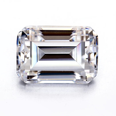 Émeraude coupée EF Blanc VVS pierre précieuse synthétique Moissanite en vrac Diamant pour bagues