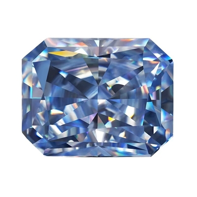 VVS 1ct Glace écrasée Moissanite rayonnante découpée