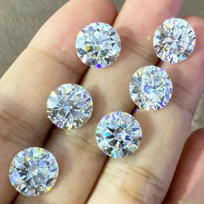 Fabricants en gros de pierres en moissanite en vrac Diamant Test GRA diamants ronds Moissanite en vrac pierres pour la fabrication de bijoux