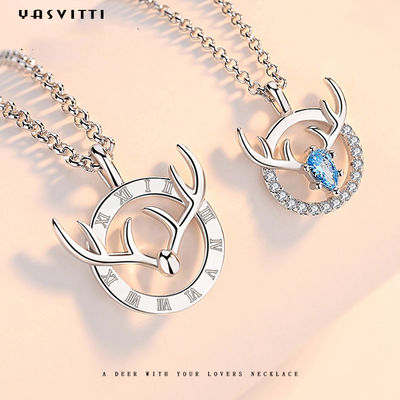 ODM pendant d'Antler de cerfs communs de 15.7in 8g Sterling Silver Jewelry Necklaces Lovers