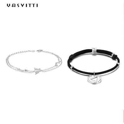 Bracelet d'avion de papier de GV 0.19oz ODM de Sterling Silver Bracelet de 9,5 pouces
