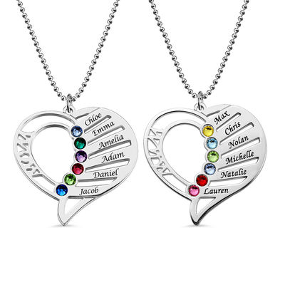 GV de collier de coeur d'amour gravé par collier pendant de la photo 7gram personnalisé par 0.1in