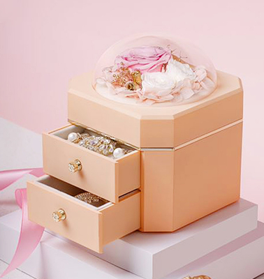 L'OEM a réutilisé le plastique 115×115×110mm de boîte-cadeau des bijoux 0.406kg
