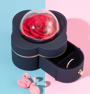 Emballage Rose Jewellery Ring Box rouge de cadeau 3,2 onces 5&quot; x1.5 &quot; x1.5 »