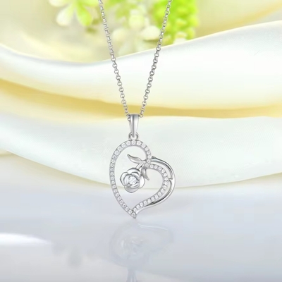 YASVITTI Collier de collier pour femme sur mesure Joyaux fin Collier de cœur en argent sterling 925