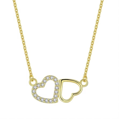 YASVITTI cadeau de la Saint-Valentin Collier de luxe 925 argent sterling mode classique pour femmes Collier de cœur bijoux