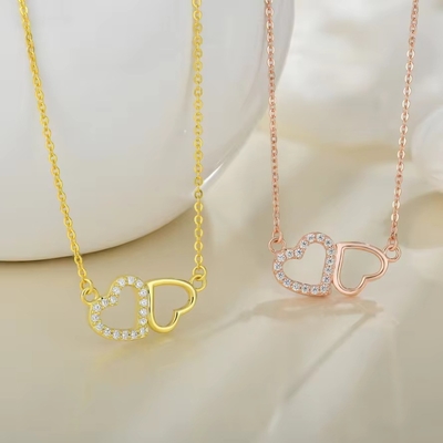 YASVITTI cadeau de la Saint-Valentin Collier de luxe 925 argent sterling mode classique pour femmes Collier de cœur bijoux
