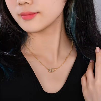 YASVITTI cadeau de la Saint-Valentin Collier de luxe 925 argent sterling mode classique pour femmes Collier de cœur bijoux