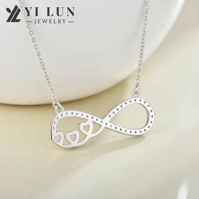 YASVITTI en gros Collier en argent personnalisé haut de gamme Collier rose doré enduit de cœur Chaîne de collier pour bijoux