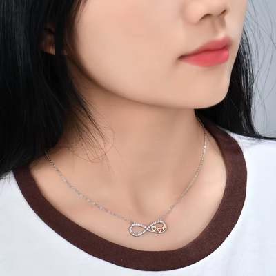 YASVITTI en gros Collier en argent personnalisé haut de gamme Collier rose doré enduit de cœur Chaîne de collier pour bijoux