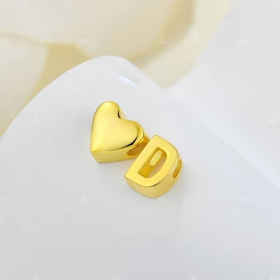 YASVITTI personnalisé 925 Sterling Argent Coeur Collier initial 18K Plaqué or Lettre de luxe Collier de cœur Pour les filles