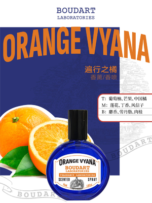 L'huile essentielle de clou de girofle pulvérisation pour le corps Orange VYANA Neige pour le corps OEM Parfum concentré