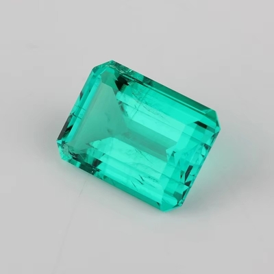 7*9mm Octogone Émeraude coupé Vert Synthétique Émeraude Pierre Pour Toujours Une Couleur Moissanite
