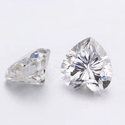 Gros de bijoux en moissanite diamant 1ct en forme de cœur pour les anneaux oreillettes