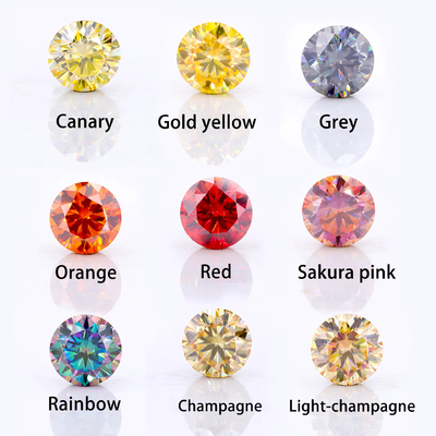 Émeraude coupée EF Blanc VVS pierre précieuse synthétique Moissanite en vrac Diamant pour bagues