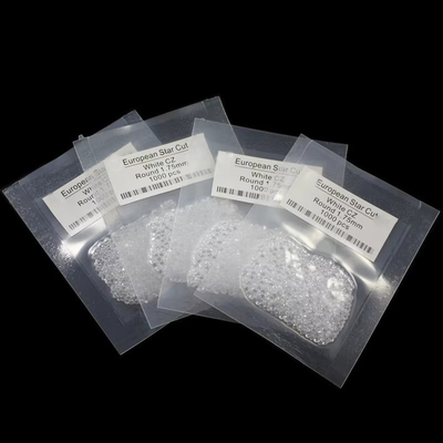 AAAAA 5A Étoile blanche claire de coupe de qualité résistante à la chaleur pierres précieuses en zirconium cube lâche