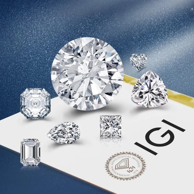 0.5ct 1ct 1.5ct 2ct 3ct Blanc Moissanite en vrac Diamant HPHT CVD Laboratoire Diamant cultivé