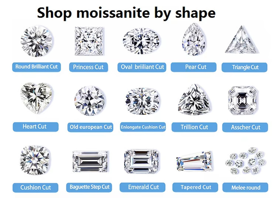 Créé en laboratoire Vvs Diamants ronds Coupe brillante Petite taille Blanc D Loose Melee Moissanite