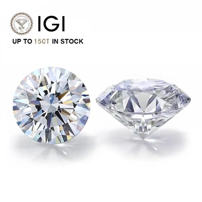 1 carat HPHT CVD Diamant DEF Couleur VS VVS Ronde Coupe brillante en laboratoire Diamant en vrac