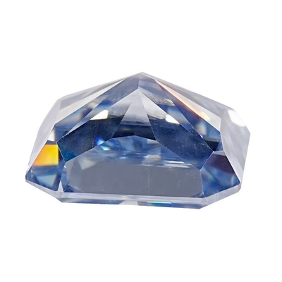VVS 1ct Glace écrasée Moissanite rayonnante découpée