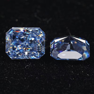 VVS 1ct Glace écrasée Moissanite rayonnante découpée