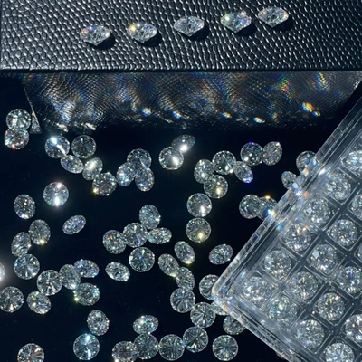 5 mm-20 mm VVS1 Blanc, découpé en moissanite, à l'aide d'un traitement thermique pour les boucles d'oreilles