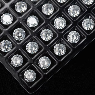 5 mm-20 mm VVS1 Blanc, découpé en moissanite, à l'aide d'un traitement thermique pour les boucles d'oreilles