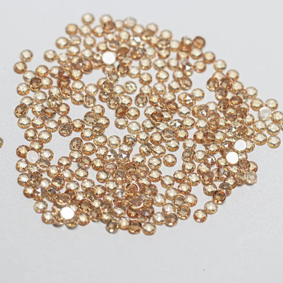 Coupe rose Cube zirconia moissanite ronde coupe brillante pierre précieuse Traitement thermique appliqué