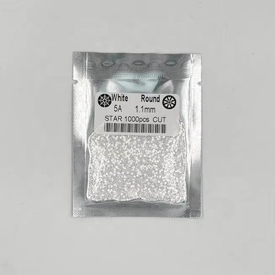 5A Qualité 1000 pièces/sac 1 mm - 3,0 mm pierres précieuses blanc cube Zirconia pour bijoux