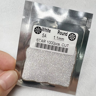 5A Qualité 1000 pièces/sac 1 mm - 3,0 mm pierres précieuses blanc cube Zirconia pour bijoux