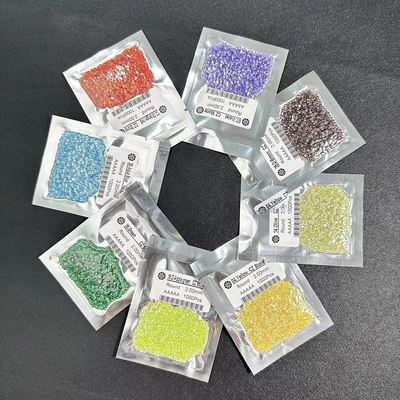 Anneaux de fiançailles ovales Moissanite Zirconia Coloris de pierre précieuse en vrac Ronde Zirconie cube synthétique