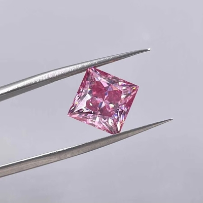 La princesse coupe vivante jaune Mosanita VVS Loose Émeraude Moissanite Diamant moissanite anneaux rose moissanite alliance