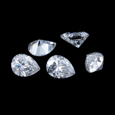Princesse Verte Jaune Rose Moissanite Pierre VVS Coussin lâche Mosanita Diamant or rose moissanite bagues de fiançailles