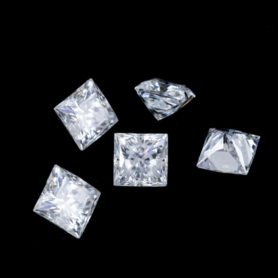 Princesse Verte Jaune Rose Moissanite Pierre VVS Coussin lâche Mosanita Diamant or rose moissanite bagues de fiançailles