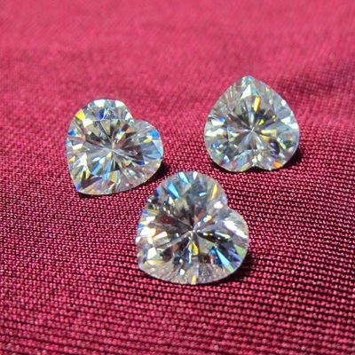 Gros de mossanite Passer le test de diamant GRA pierres D couleur forme ronde Diamant Loose Moissanite boucles d'oreilles moissanite