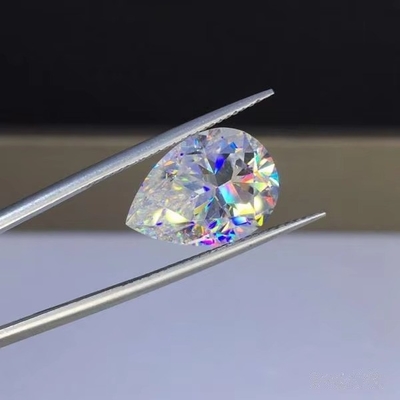 anneau en moissanite en forme de poire personnalisé GRA VVS Mossanite Clarité Loose Moissanite Diamants Moissanite pierres précieuses