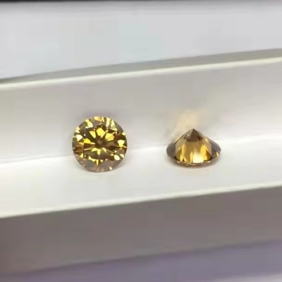 Fabriqué en laboratoire en gros blanc jaune rouge rose noir bleu diamant rond brillant moissanite découpée en vrac pour bijoux