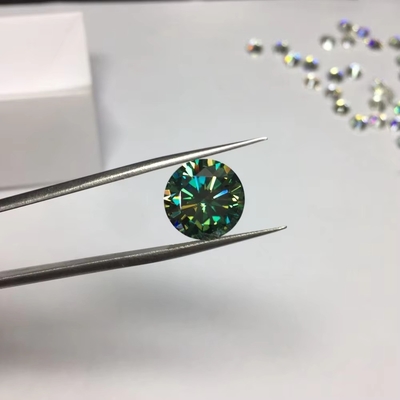 Fabriqué en laboratoire en gros blanc jaune rouge rose noir bleu diamant rond brillant moissanite découpée en vrac pour bijoux