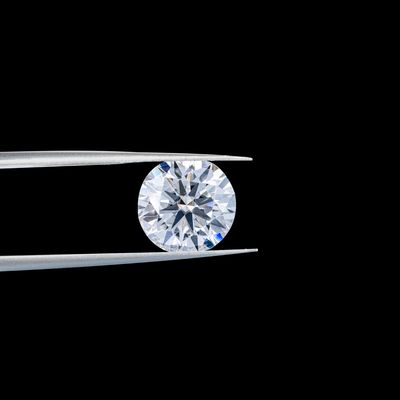 Pierre précieuse en forme ovale 2-10ct Blanc en coupe ronde moissanite en vrac pour bagues de fiançailles
