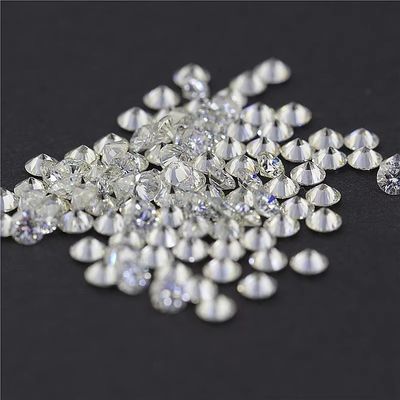 Pierre précieuse en forme ovale 2-10ct Blanc en coupe ronde moissanite en vrac pour bagues de fiançailles