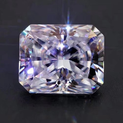 Moissanite jaune vif Gem Radiant Coupe GRA VVS Loose Moissanite Diamant Pour l' Or Ringe