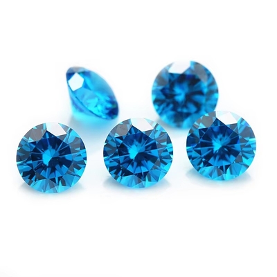 Gros de 3A Couleurs CZ pierres découpées en rondes 3,0 mm, 9,0 mm, diamants de moissanite pour bijoux en argent