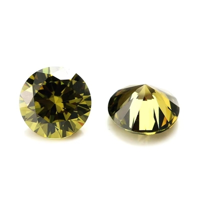 Des pierres précieuses en zirconium cube synthétique pour les bijoux pierre de naissance en coupe ronde 4 mm-10 mm