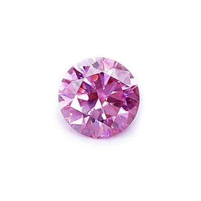Certificat GRA Couleur rose 3 mm à 12 mm Moissanite Diamant VVS1 Ronde Brillant coupé en vrac Moissanite