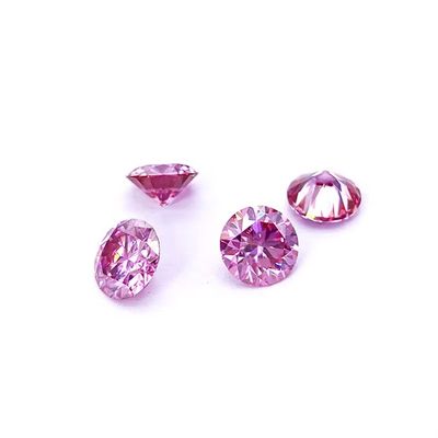 Certificat GRA Couleur rose 3 mm à 12 mm Moissanite Diamant VVS1 Ronde Brillant coupé en vrac Moissanite