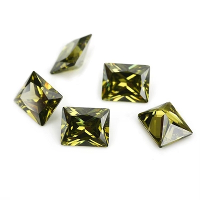Fabrique en gros de pierres précieuses couleur Moissanite Rectangle 3A 5A Loose Cube Zirconia pierres 4ct Pour Moissanite Ring
