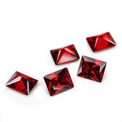 Fabrique en gros de pierres précieuses couleur Moissanite Rectangle 3A 5A Loose Cube Zirconia pierres 4ct Pour Moissanite Ring
