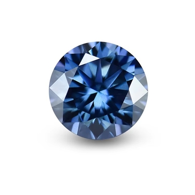Grosserie GRA Moissanite Gris Rose Jaune Champagne Bleu Vert Ronde moissanite découpée en vrac diamant pour la fabrication de bijoux