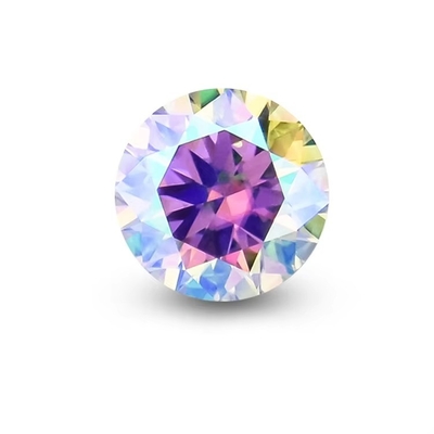 Grosserie GRA Moissanite Gris Rose Jaune Champagne Bleu Vert Ronde moissanite découpée en vrac diamant pour la fabrication de bijoux